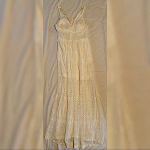 White Lace Sundress WITH POCKETS